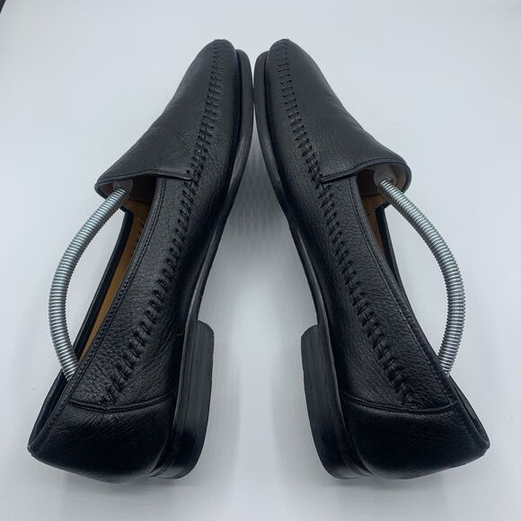 Magnanni Black Leather Loafers 7944 Shoes Size 11 M